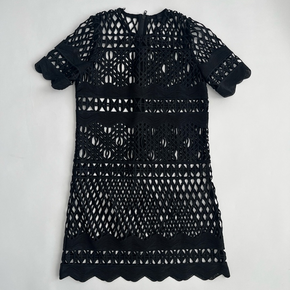 Kendall & Kylie Women’s Black Mesh Mini Dress